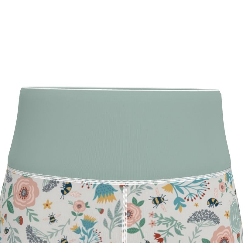 Women’s High-Waist Sports Leggings - Bee Garden