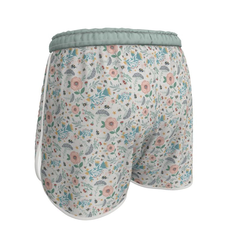 Women’s Athletic Shorts - Bee Garden