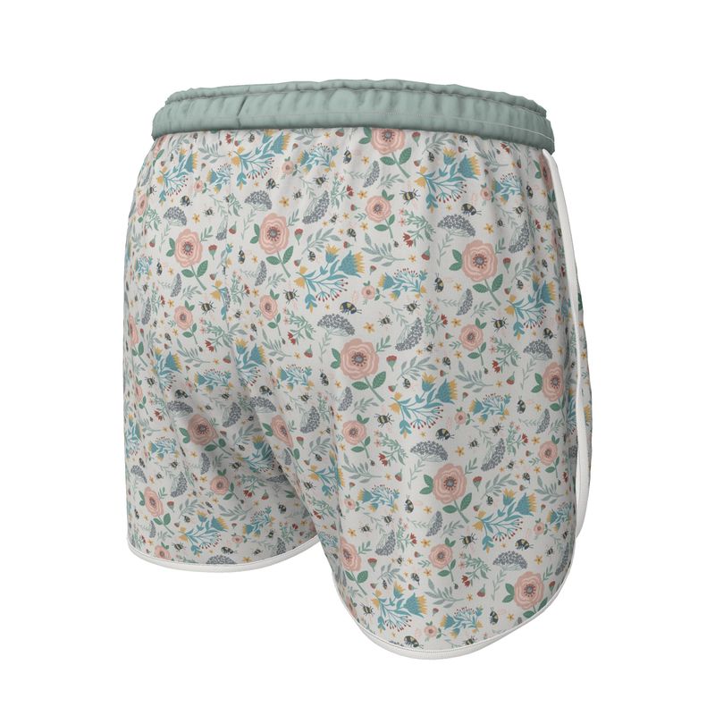 Women’s Athletic Shorts - Bee Garden