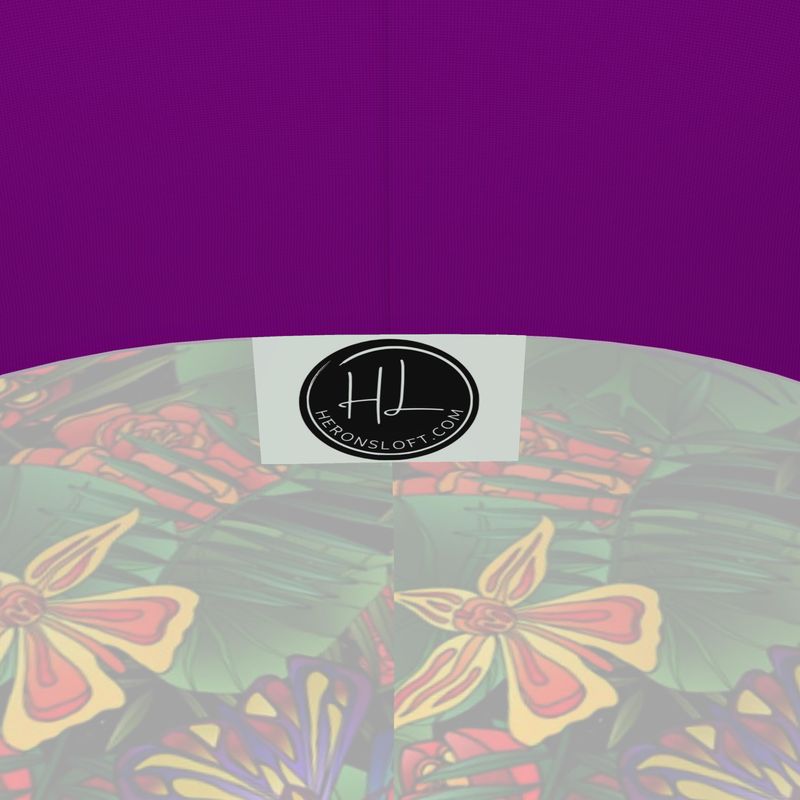 Women’s High-Waist Sports Leggings - Jungle Flower