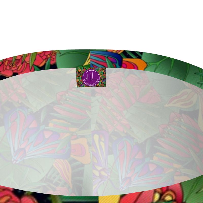 Women’s Mid-Rise Full-Length Leggings - Jungle Flower