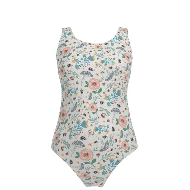 Women's One-Piece Swimsuit - Bee Garden