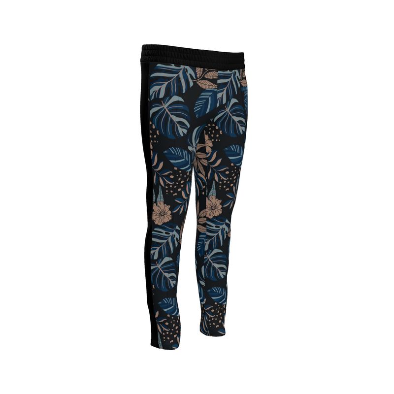 Men's Track Pants - Midnight Monstera