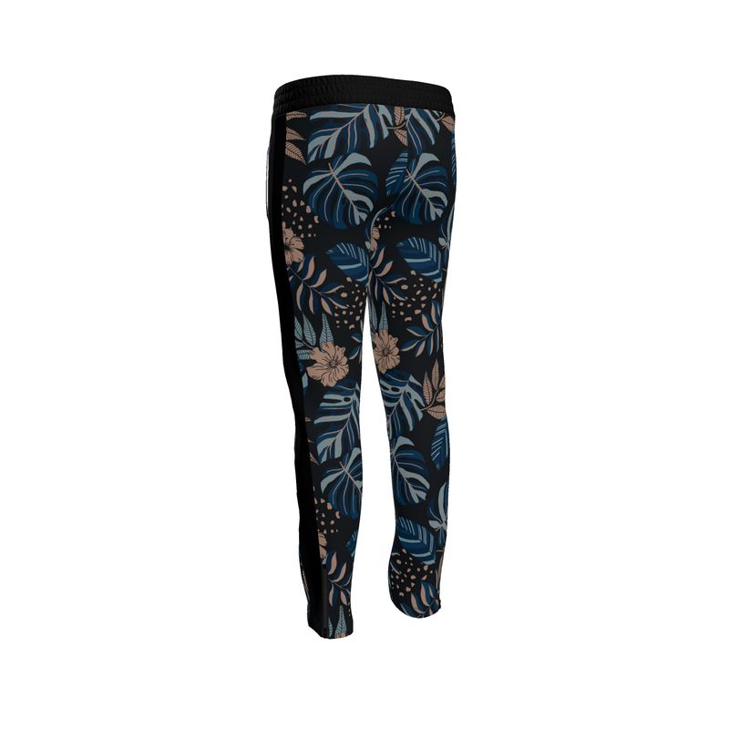 Men's Track Pants - Midnight Monstera