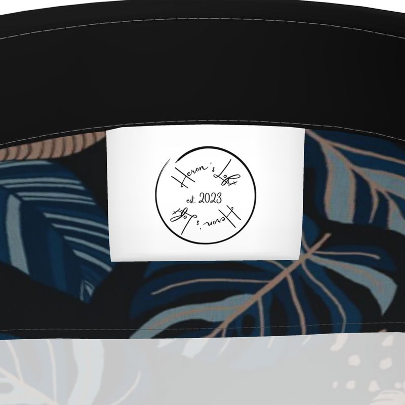 Men's Button-Up Dress Shirt - Midnight Monstera