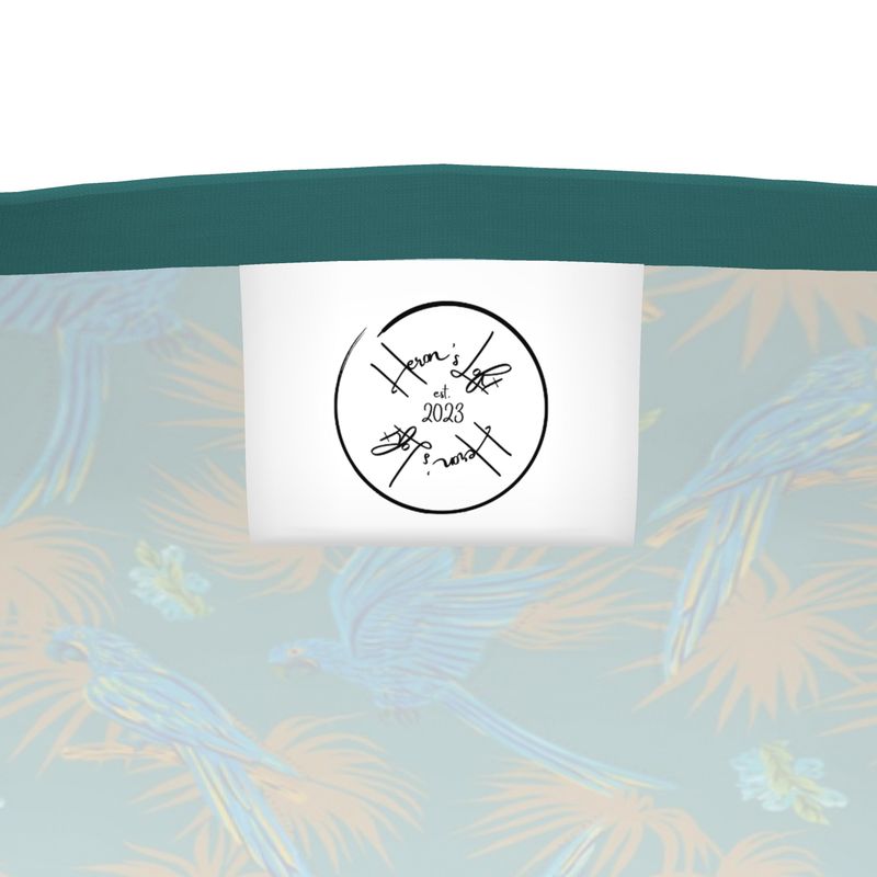 Men's Athletic Crew Neck T-Shirt - Tropical Macaw - Sea Foam Green