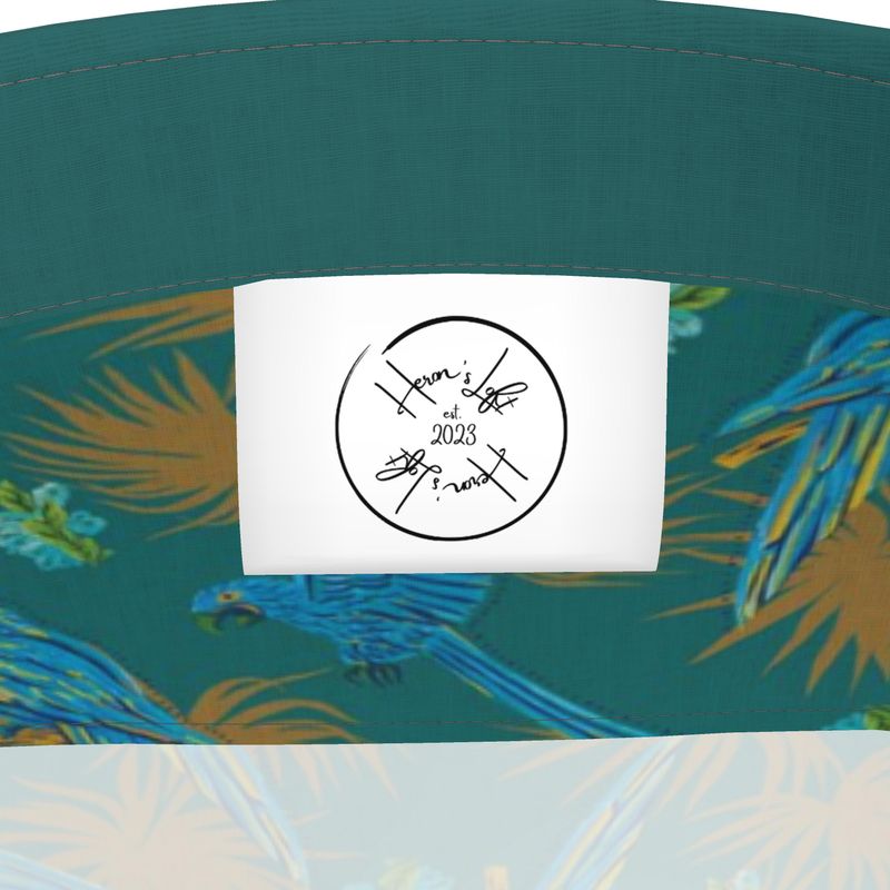 Men's Button-Up Dress Shirt - Tropical Macaw - Sea Foam Green