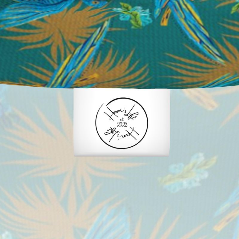 Men's High-Roll Turtle Neck - Tropical Macaw - Sea Foam Green