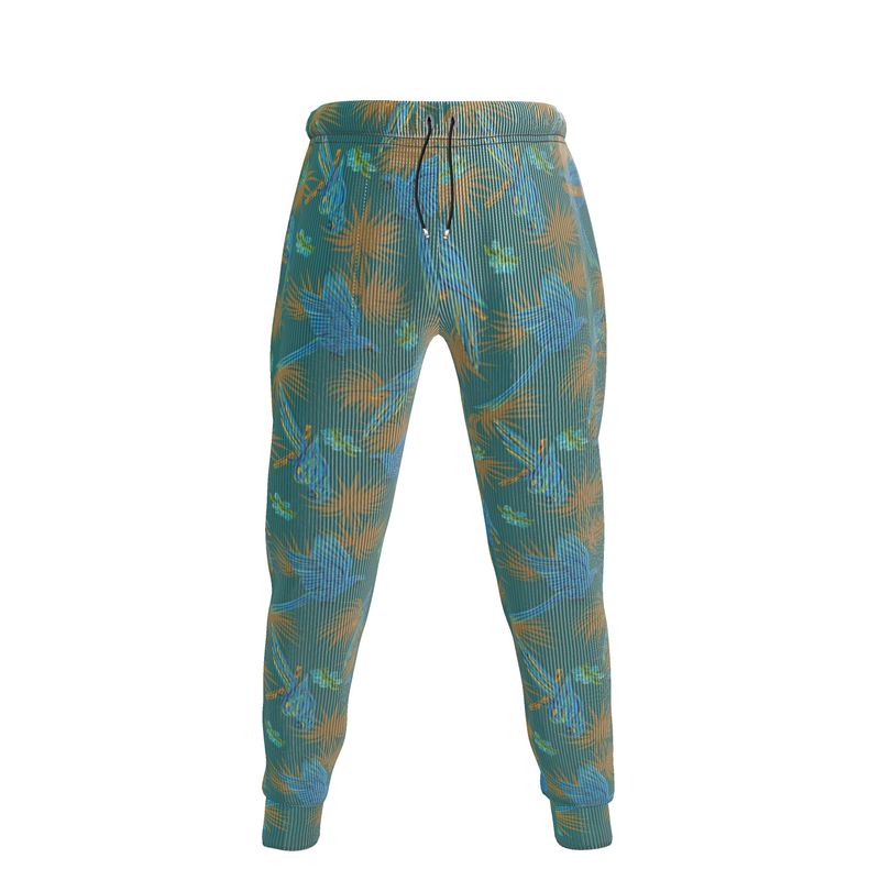 Men's Joggers - Tropical Macaw - Sea Foam Green