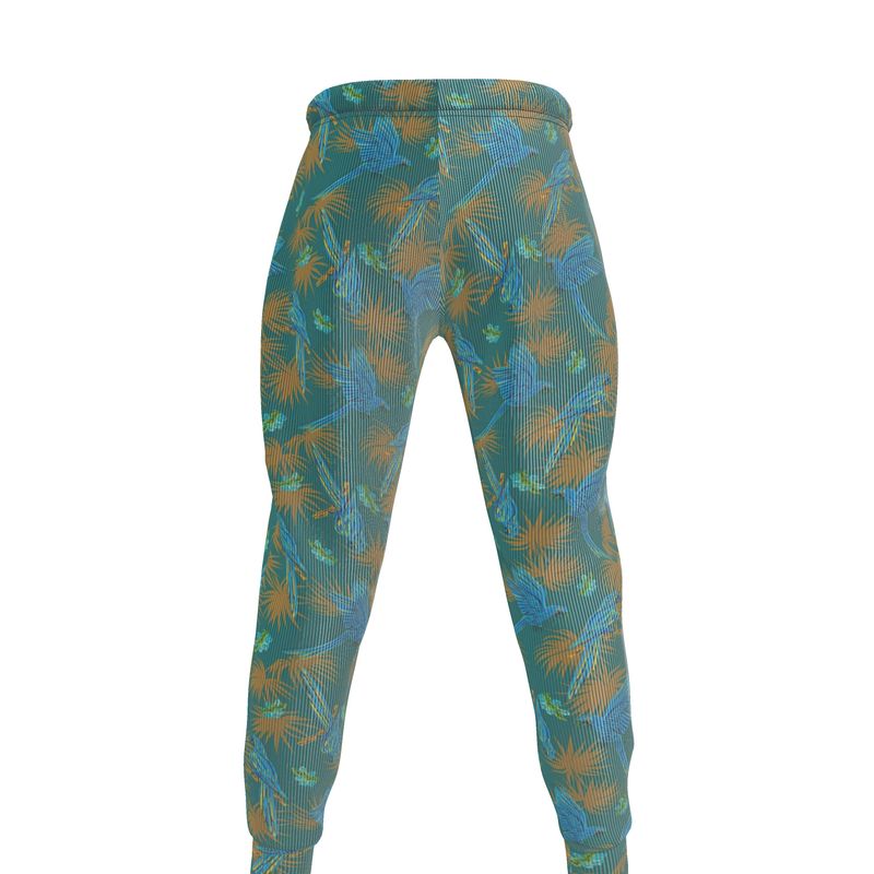 Men's Joggers - Tropical Macaw - Sea Foam Green