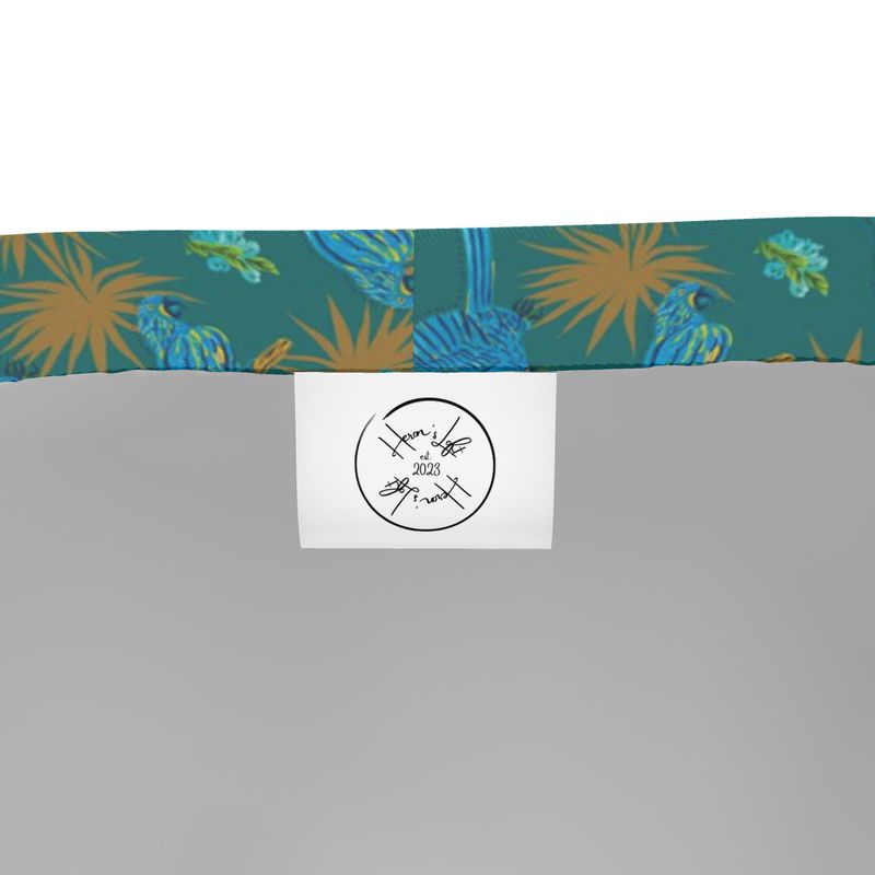 Men's Gym Shorts - Tropical Macaw - Sea Foam Green