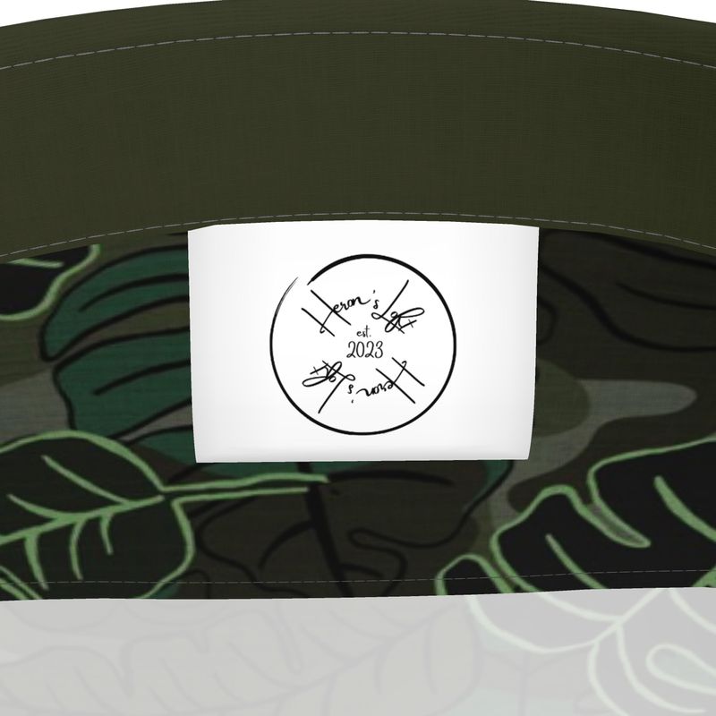 Men's Button-Up Dress Shirt - Camo Leaves - Dark Green