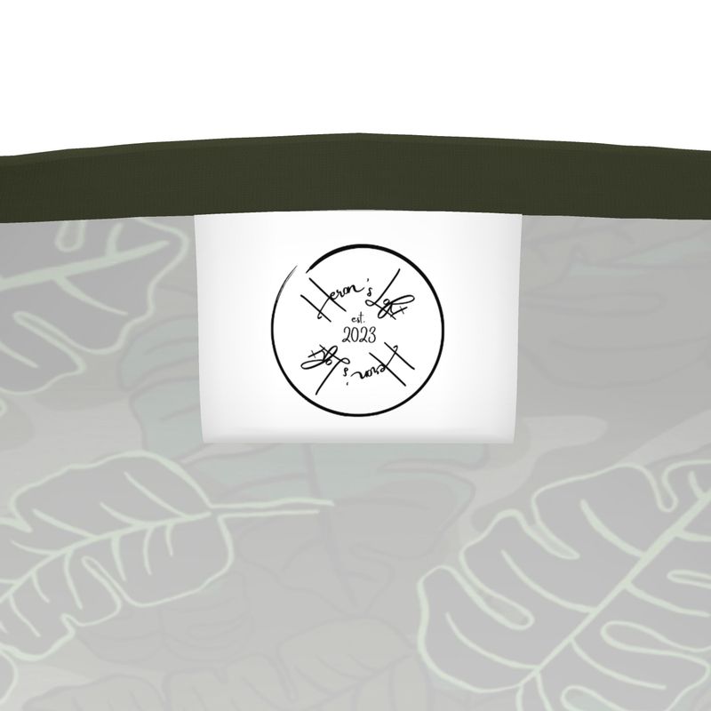 Men’s Athletic Crew Neck T-Shirt - Camo Leaves - Dark Green