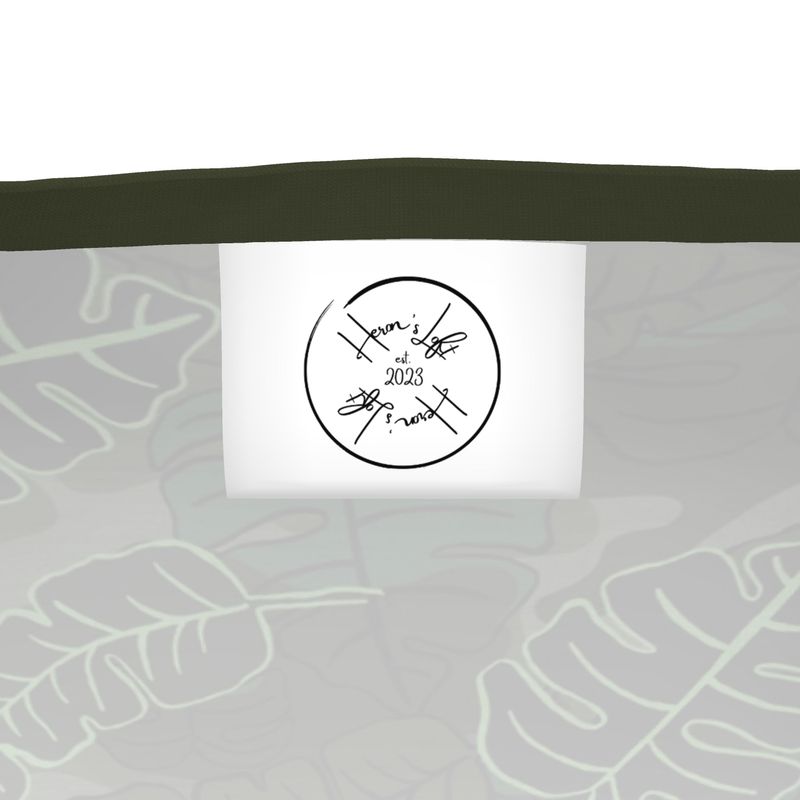 Men’s Athletic V-Neck T-Shirt - Camo Leaves - Dark Green