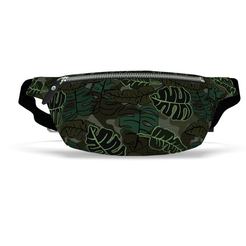 Fanny Pack - Archway Brushed Twill - Camo Leaves - Dark Green