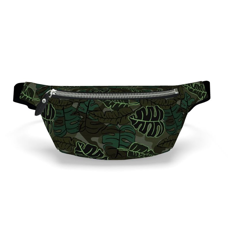 Fanny Pack - Archway Brushed Twill - Camo Leaves - Dark Green