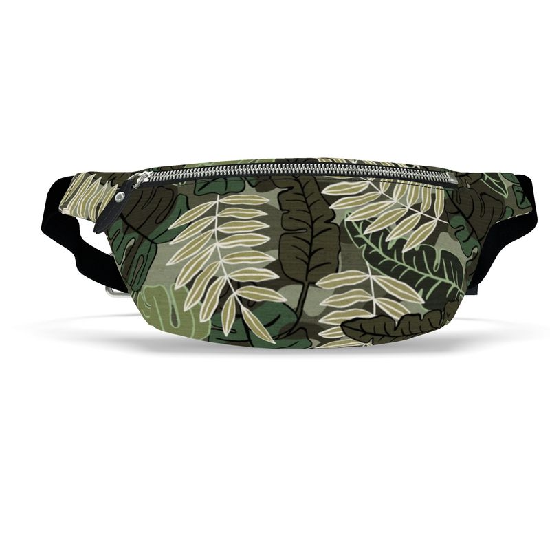Fanny Pack - Archway Brushed Twill - Camo Leaves - Light Green