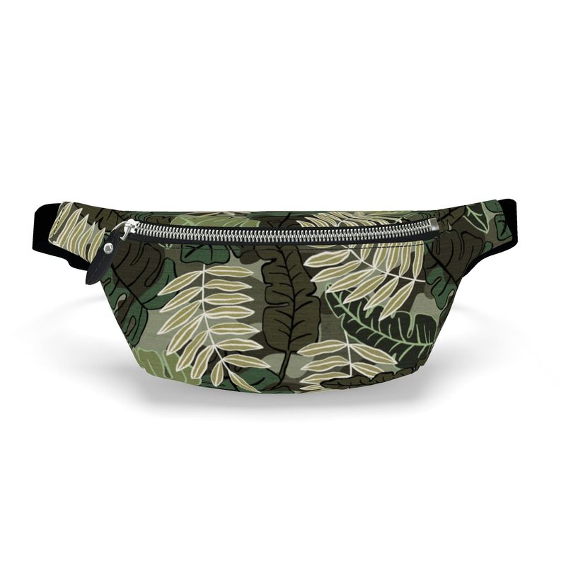Fanny Pack - Archway Brushed Twill - Camo Leaves - Light Green