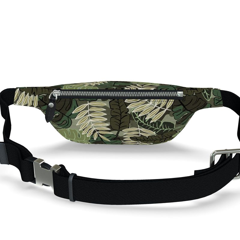 Fanny Pack - Archway Brushed Twill - Camo Leaves - Light Green