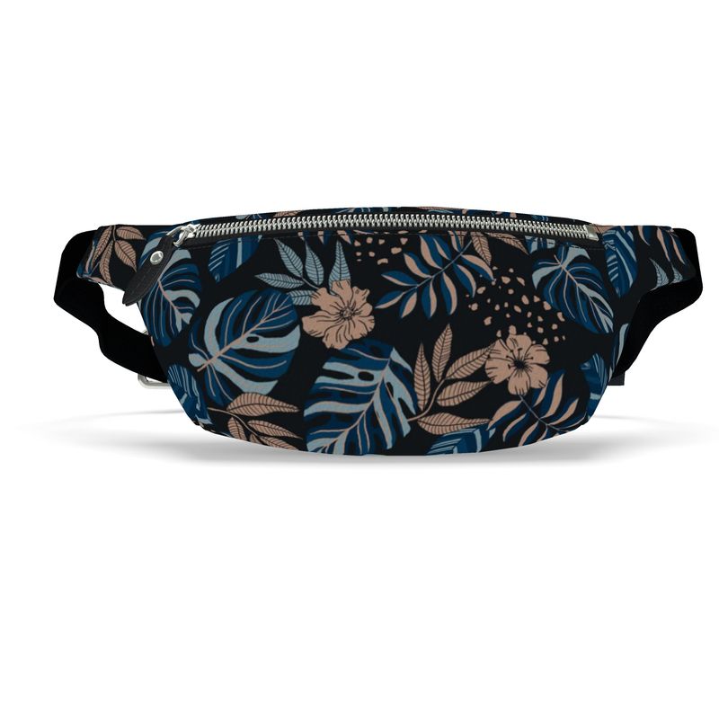 Fanny Pack - Archway Brushed Twill - Midnight Monstera
