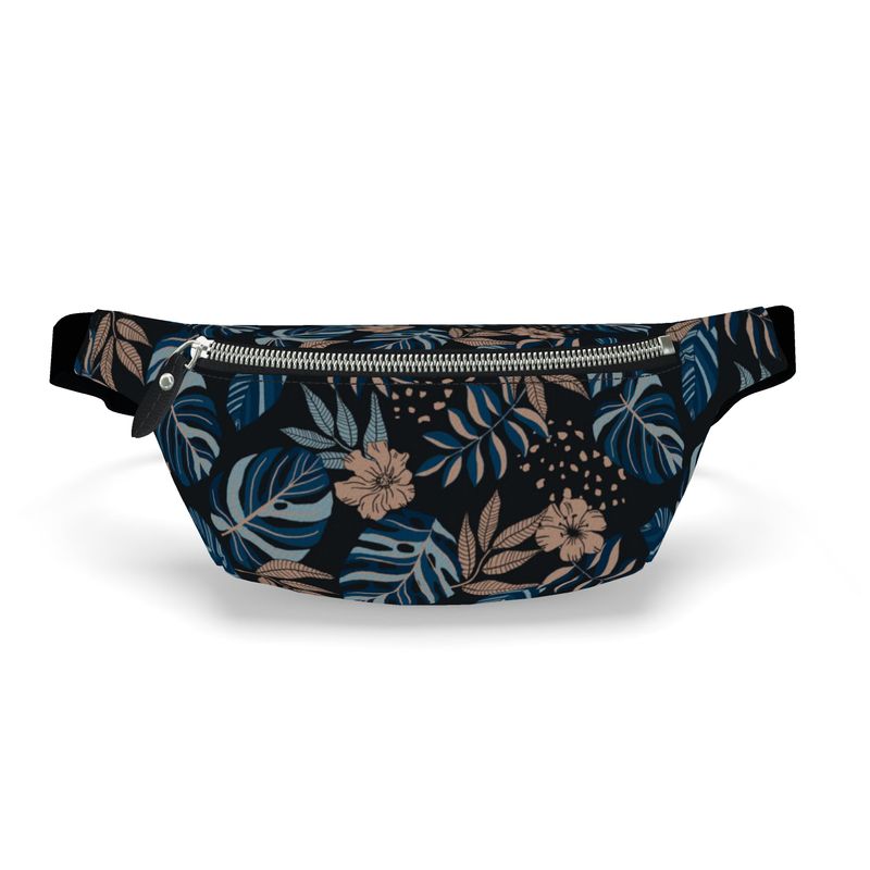 Fanny Pack - Archway Brushed Twill - Midnight Monstera