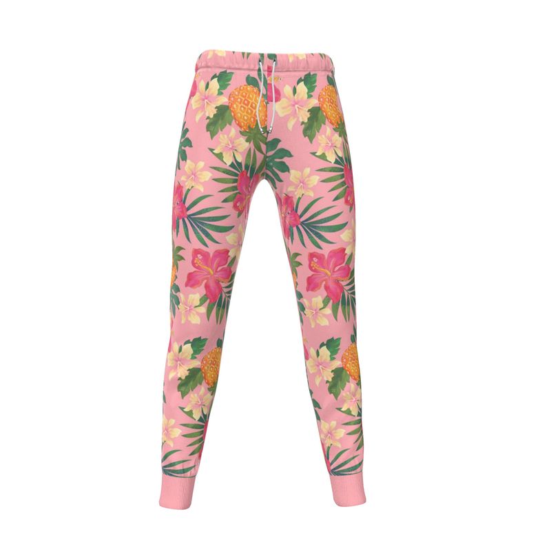 Women’s Joggers - Pineapple Paradise - Hibiscus Blush