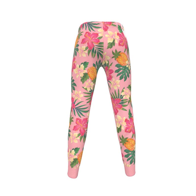 Women’s Joggers - Pineapple Paradise - Hibiscus Blush