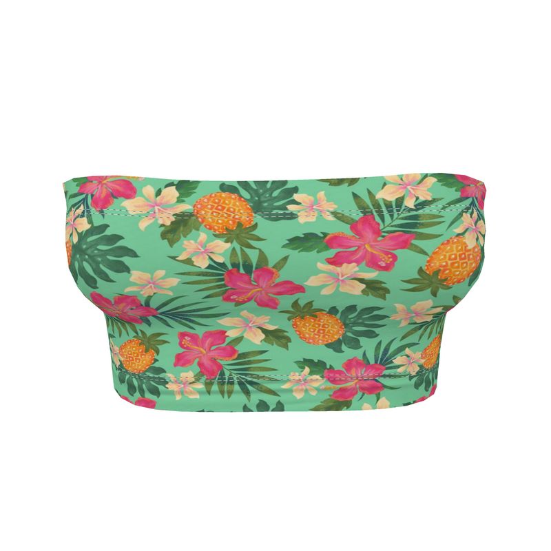 Women’s Bandeau - Pineapple Paradise - Canopy Green