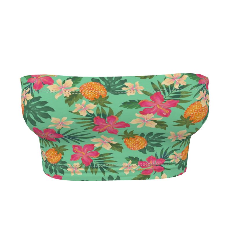 Women’s Bandeau - Pineapple Paradise - Canopy Green