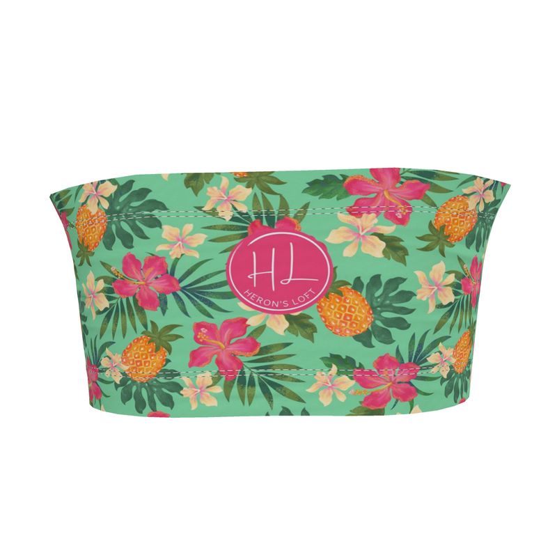 Women’s Bandeau - Pineapple Paradise - Canopy Green