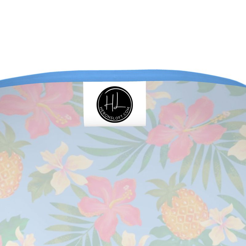 Women's Athletic V-Neck T-Shirt - Slim Fit - Pineapple Paradise - Island Breeze