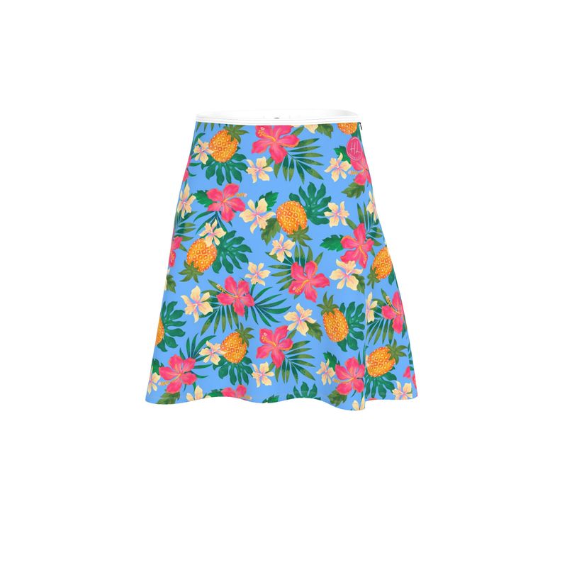 Women's Skater Skirt - Pineapple Paradise - Island Breeze