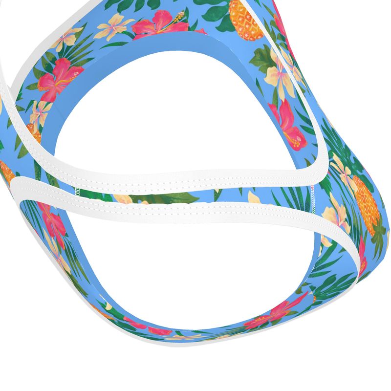 Women's Low Intensity Sports Bra - Pineapple Paradise - Island Breeze