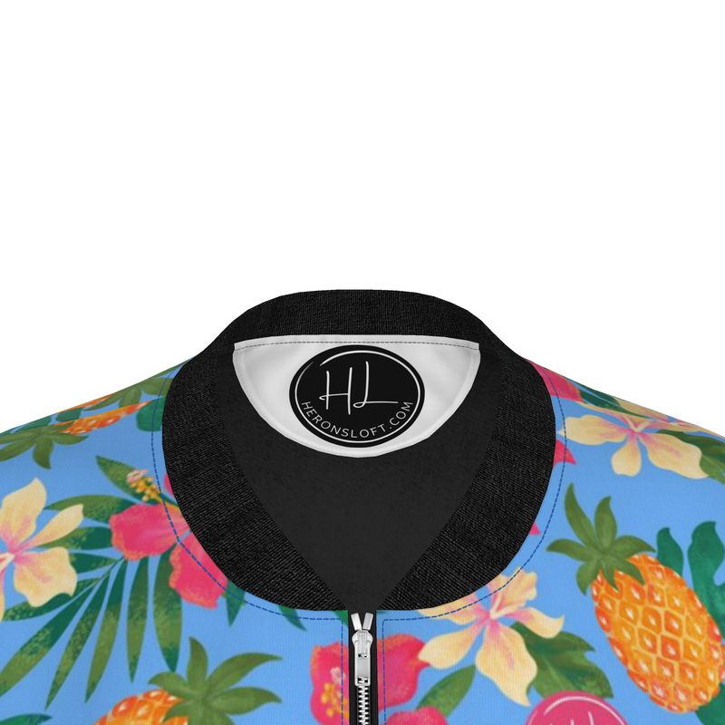 Women's Bomber Jacket - Pineapple Paradise - Island Breeze