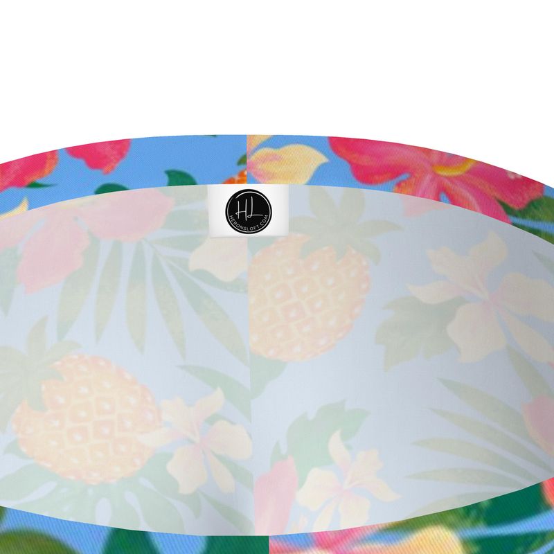 Women's Mid-Rise Full-Length Leggings - Pineapple Paradise - Island Breeze