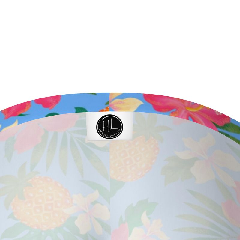 Women's Mid-Rise Capri Length Leggings - Pineapple Paradise - Island Breeze