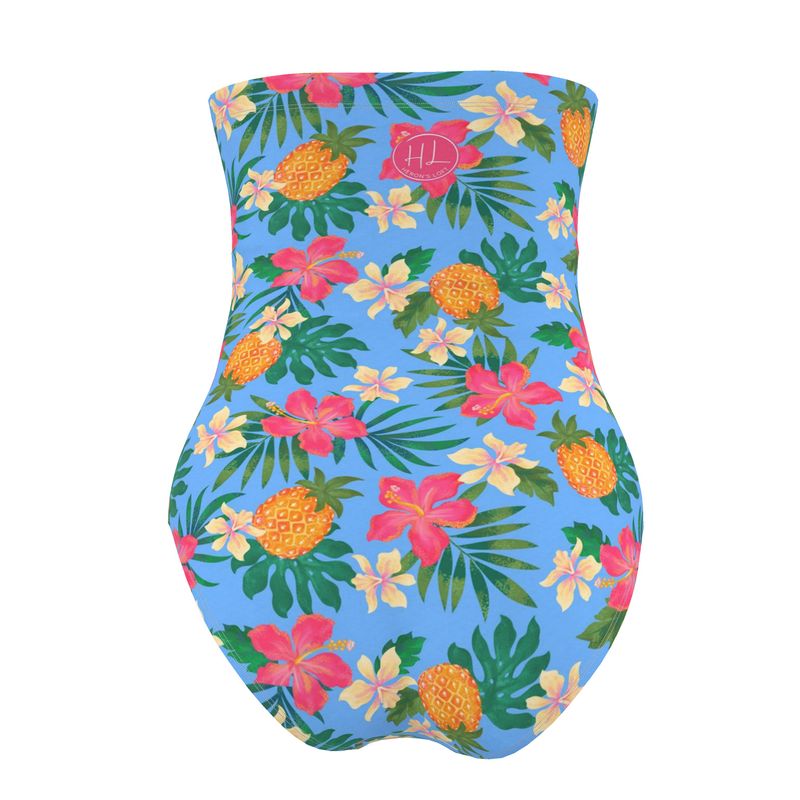 Women's Strapless Swimsuit - Pineapple Paradise - Island Breeze