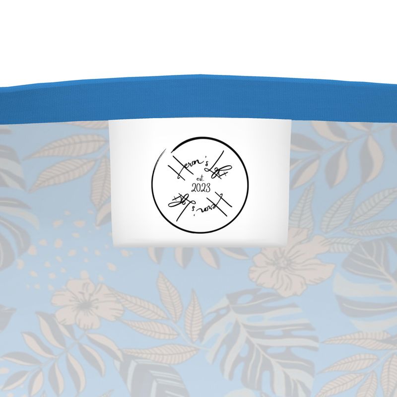 Men's Athletic Crew Neck T-Shirt - Midnight Monstera - Azure Blue