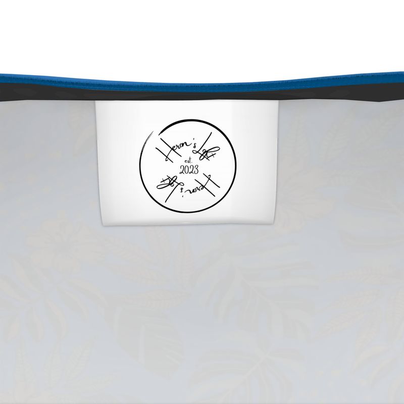 Men's Hybrid Tank Top - Midnight Monstera - Azure Blue