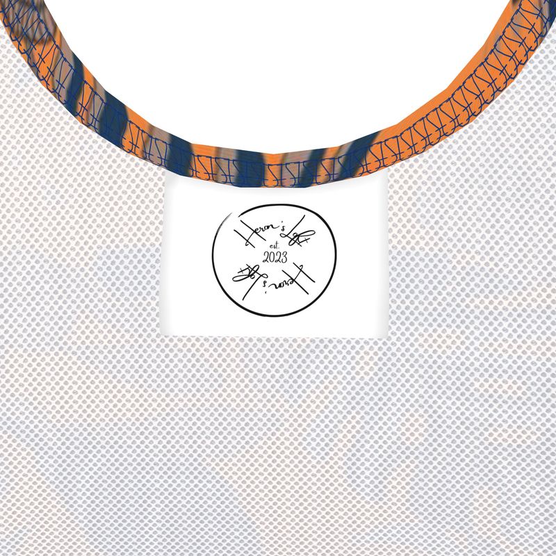 Women's One-Piece Swimsuit - Midnight Monstera - Cadmium Orange