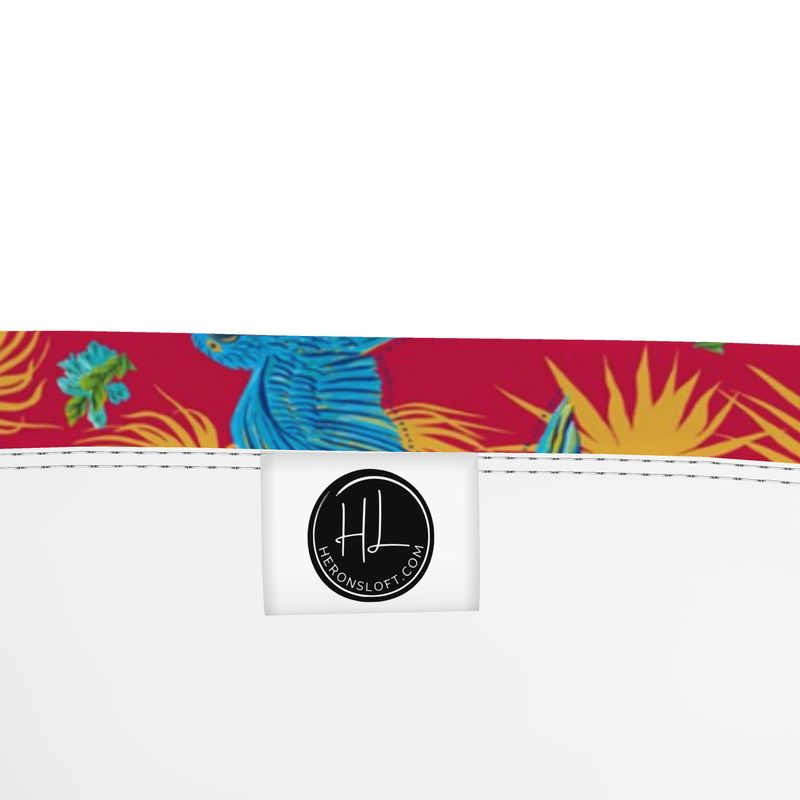 Women's Bandeau - Tropical Macaw - Raspberry Red