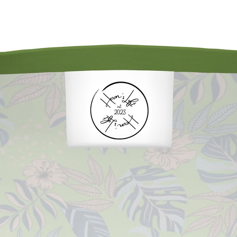 Men's Athletic Crew Neck T-Shirt - Midnight Monstera - Olive Green