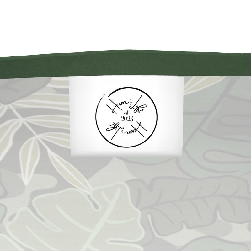 Men's Athletic V-Neck T-Shirt - Camo Leaves - Light Green