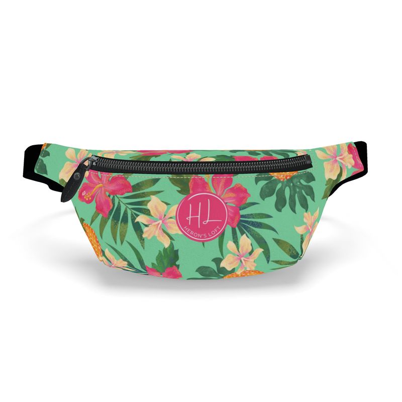 Fanny Pack - Archway Brushed Twill - Pineapple Paradise - Tropical Green