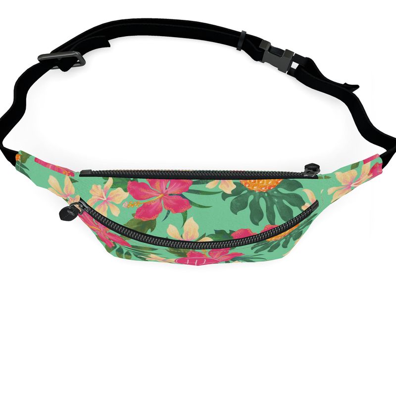 Fanny Pack - Archway Brushed Twill - Pineapple Paradise - Tropical Green