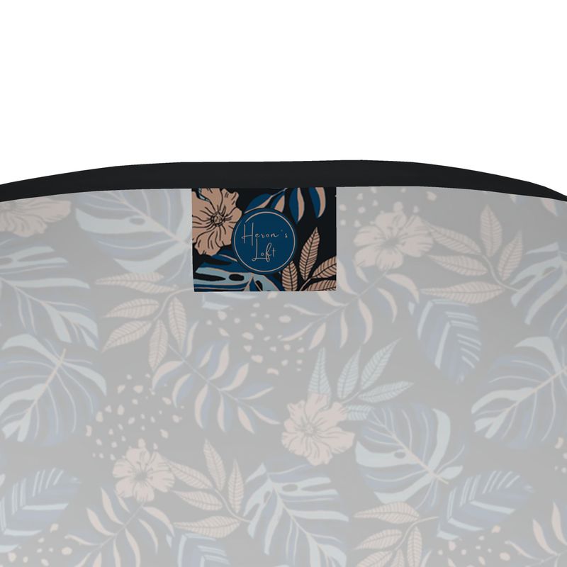 Women’s Athletic V-Neck T-Shirt - Midnight Monstera