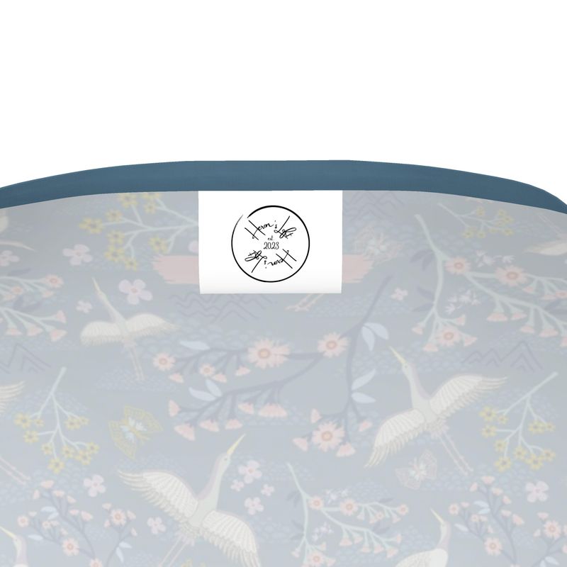 Women's Athletic V-Neck T-Shirt - White Crane