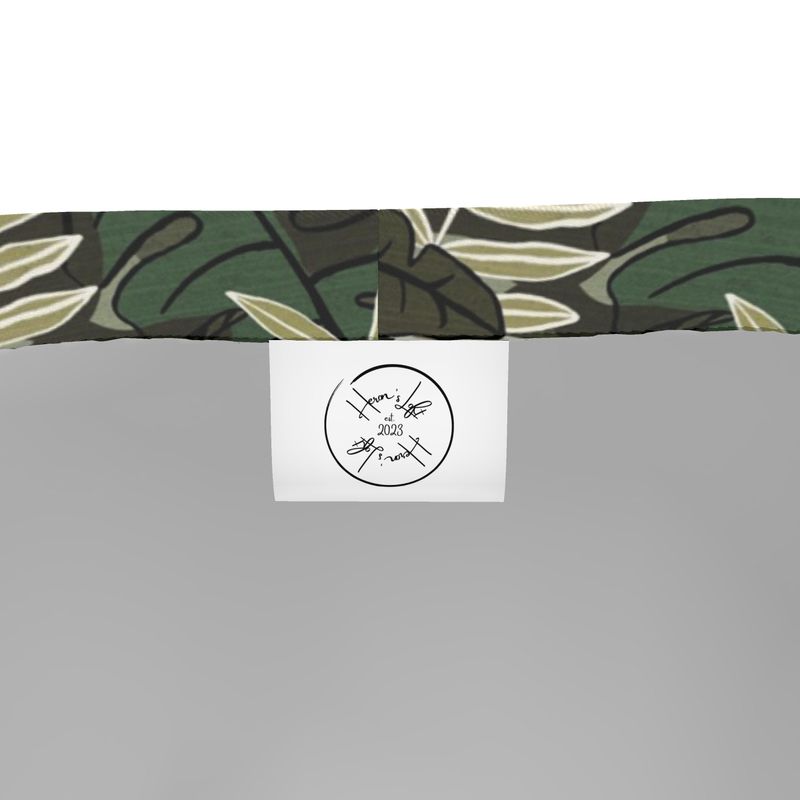 Men's Gym Shorts - Camo Leaves - Light Green