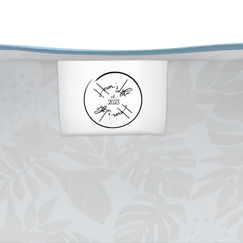 Men's Hybrid Tank Top - Midnight Monstera - Sky Blue