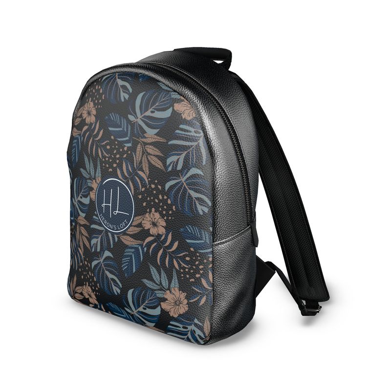 Backpack - Nappa Leather - Midnight Monstera
